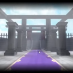 残月の古城エントランス